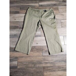 NEW AVENUE MODERN FIT BOOTCUT PANTS COLOR GREEN 100%COTTON STRETCH SIZE 26